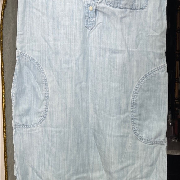 Vineyard Vines Light Blue Chambray Denim Dress Size 00 - Picture 3 of 6